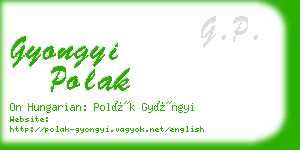 gyongyi polak business card